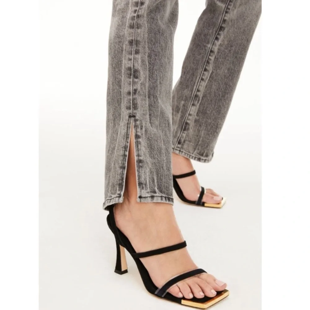 (A11) Good American Good Boy Slit Bootcut High Rise‎ Jeans - Size 6/28, NWT
